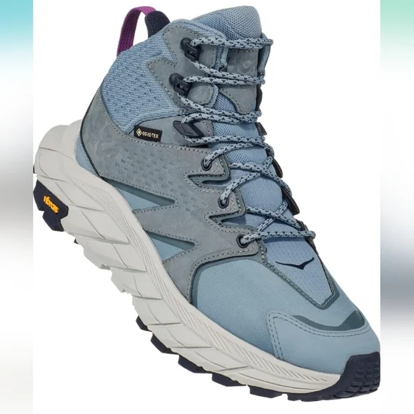 Hoka Women's Anacapa Mid GTX Hiking Boot | SIZE 7.5 | Spring/Harbor Mist - Picture 2 of 10